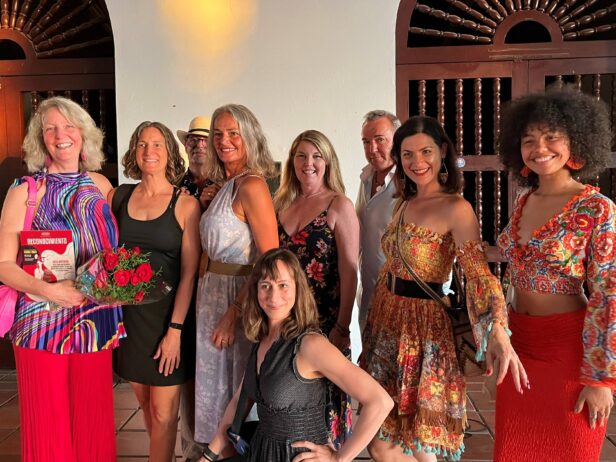 Members od the April Cuba Dance trip at the closing gala of FIDANZ, after Kath accepted her award and gave her speech.